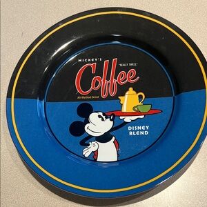 Disney Mickey Mouse Coffee Plate “Really Swell”Design Collectors